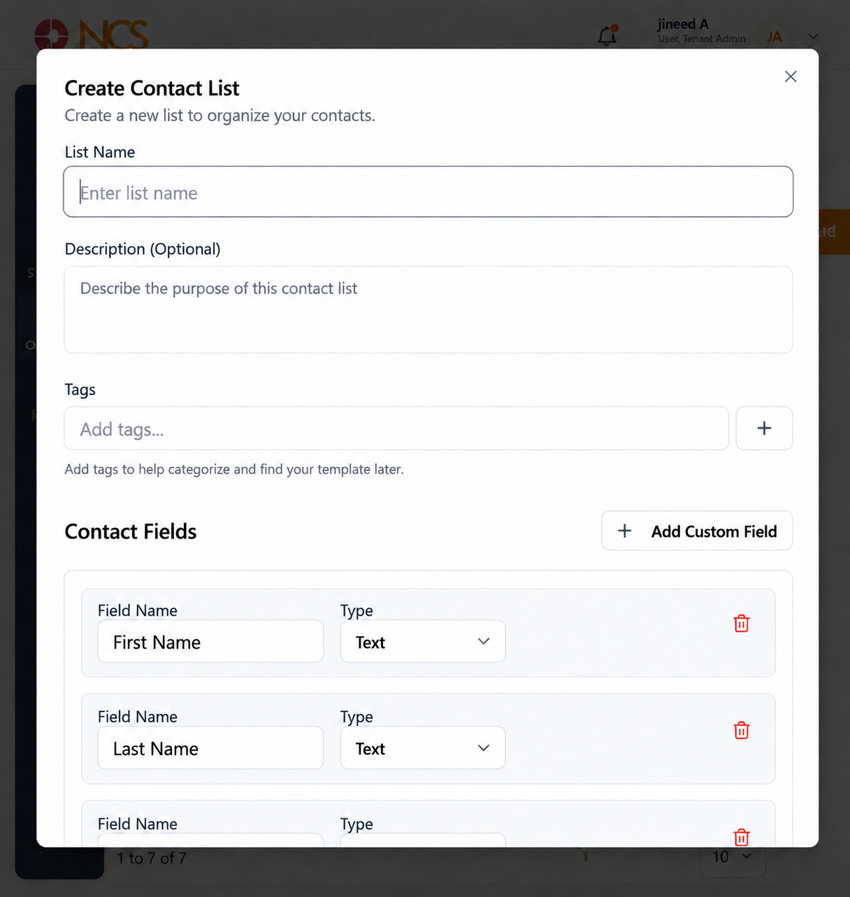 BRD 3.2 Create قائمة جهات الاتصال