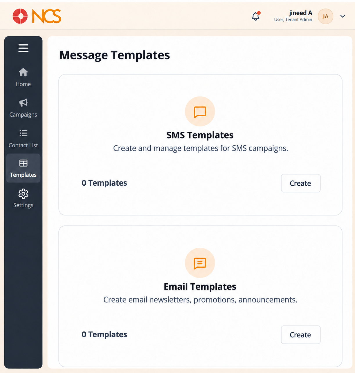 BRD 4.1 Manage Message Templates