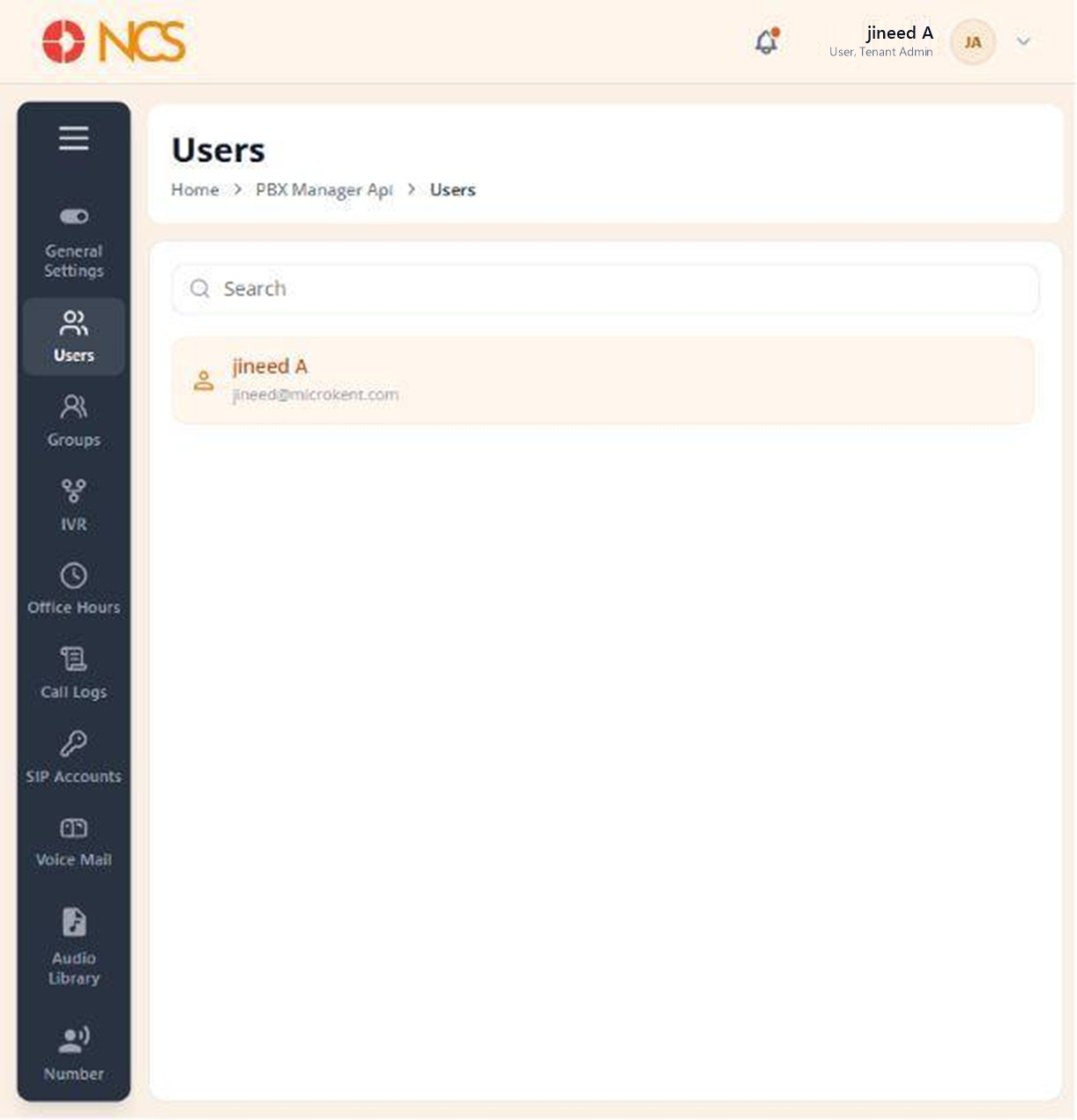 PBX 2.1 Users Overview