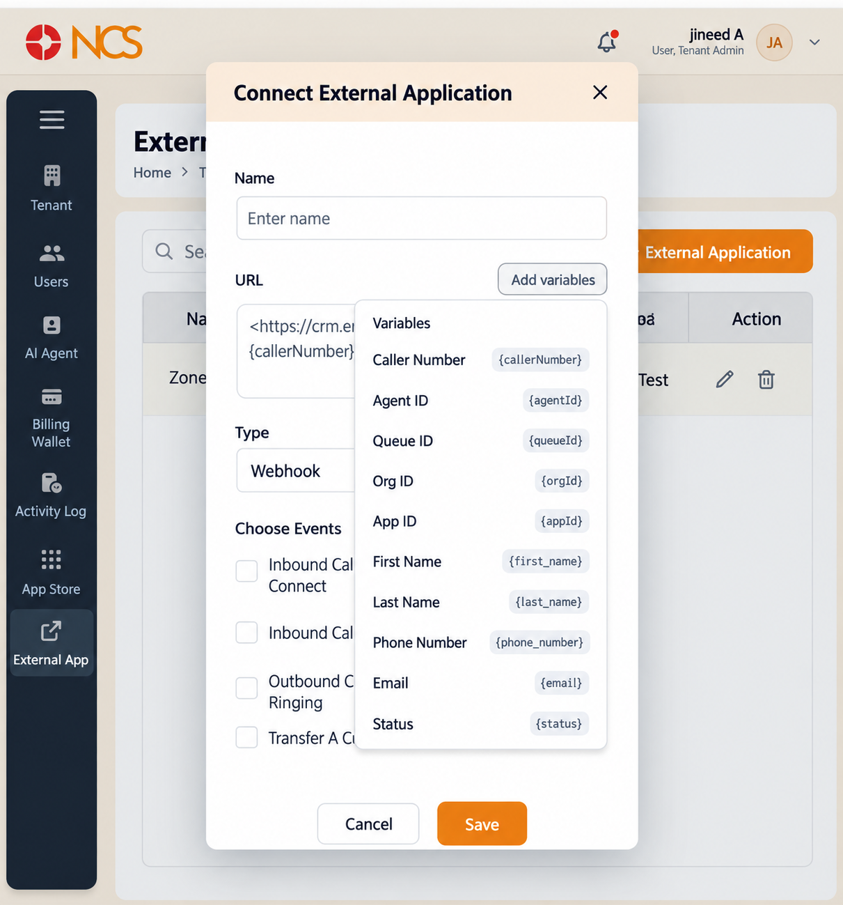 Add Variables Picker