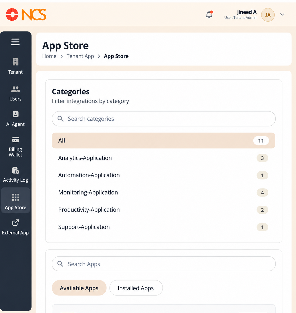 Browse Available Apps