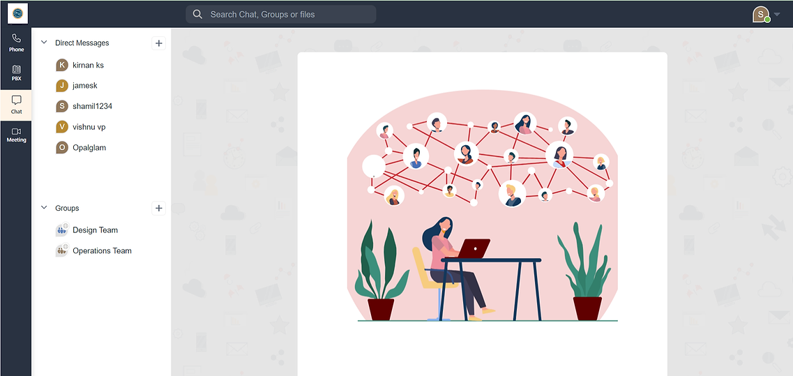 NCS Chat landing page