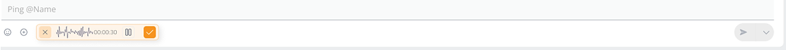 Voice message recording indicator