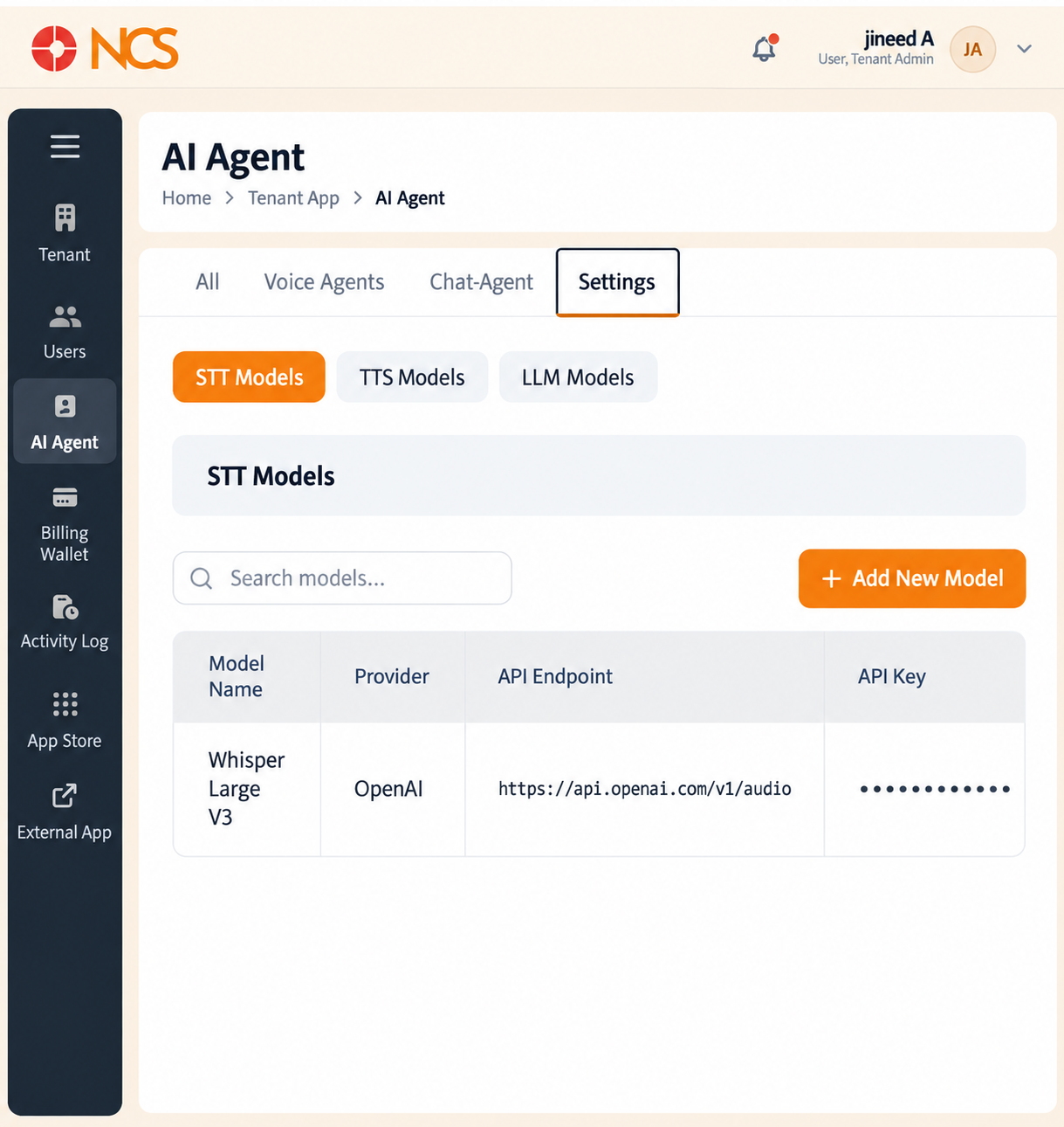 Configurações de Modelos STT